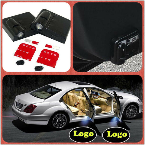 2PCS Wireless Courtesy Car door Led Light fit for Nissan Logo Shadow Projector