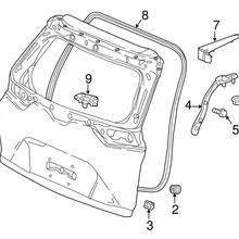 Genuine Honda Cover L Tailgate Hinge 74885-TLA-A01