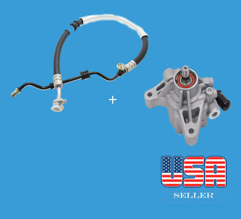 Set of 2 Power Steering Hose & power steering pump Fit:CR-V 02-06 ELEMENT 03-11