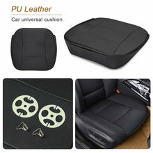 PU Leather Car Cover Seat Deluxe Protector Cushion Black Front Cover Universal