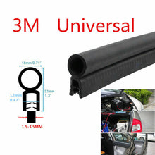 3 Meter Universal Sealing Strip Rubber Weatherstrip for Car Door Trunk Edge Trim