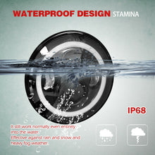 7" Projector Round LED Headlight Amber Halo DRL for Chevy C10 C20 C30 G10 G20