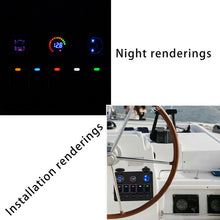 Waterproof Car Boat Rocker Switch Panel Gang w/Dual USB Socket Cigarette Lighter