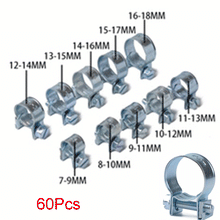 60pcs Boxed Car Fuel Injection Gas Line Hose Clamps Car Pipe Vacuum Coolant Clip