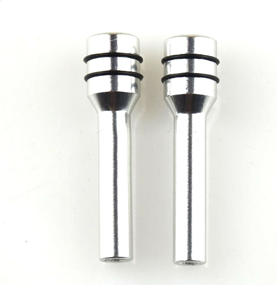 1 Pair Silver Car Truck Aluminum Interior Door Locking Lock Knob Pull Pins Cover