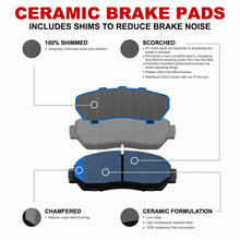 For 2006-2009 E500, E350, E550 Front Drill/Slot Brake Rotors+Ceramic Brake Pads