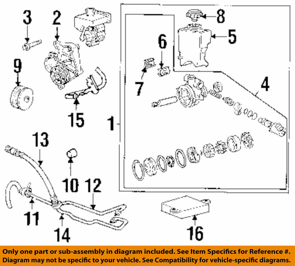 Power Steering Pressure Line Hose Assembly GM # 26056422 * NEW / OE *