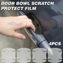 Door Handle Cup Anti Scratch Clear Paint Protector Film 4P Set For Toyota Car