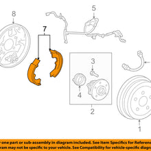 TOYOTA OEM 09-18 Corolla Brake-Shoes 0449502212