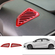 For Toyota Corolla 2019-2020 red ABS Interior dashboard L&R air outlet vent trim
