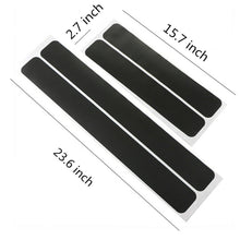 Car Accessories 5D Carbon Fiber Vinyl Wrap 4X Door Sill Protector Trim Stickers