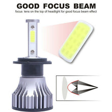 ALLTIMES 4 Side H11 H8 H9 LED Headlight Super Bright 6000K White High Low Beam L