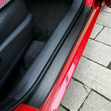 4X Accessories Carbon Fiber Car Door Plate Sill Scuff Cover Anti Scratch Sticker