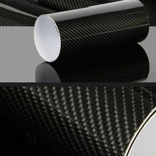 7D Car Interior Accessories Panel Black Carbon Fiber Vinyl Wrap Sticker 12"x60"