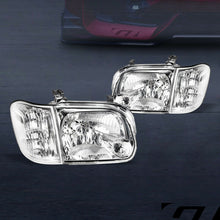 For 2005-2006 Tundra Double/Sequoia Chrome Housing Headlights+Corner Signal Nb