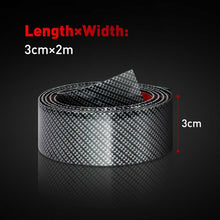 Car Sticker Carbon Fiber Rubber Edge Guard Strip Trunk Door Sill Protector DIY