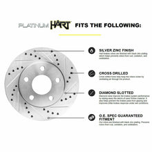 Fit 2004-2009 Mercedes-Benz E500,E350,E550 HartBrakes Full Kit Brake Rotors