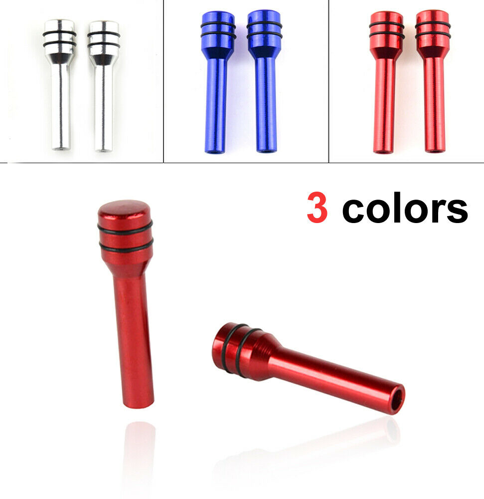 1 Pair Car Truck Interior Door Locking Pin Lock Knob Pull Pin Cover Aluminum