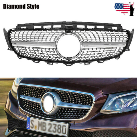 AMG Diamond Front Grill Grille for Mercedes-Benz W213 E250 E300 2016 2017 2018