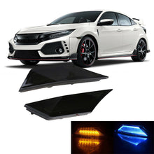 For Honda Civic 10th Gen 2016-2020 LED Side Marker Light Turn Signal Lamp Smoke