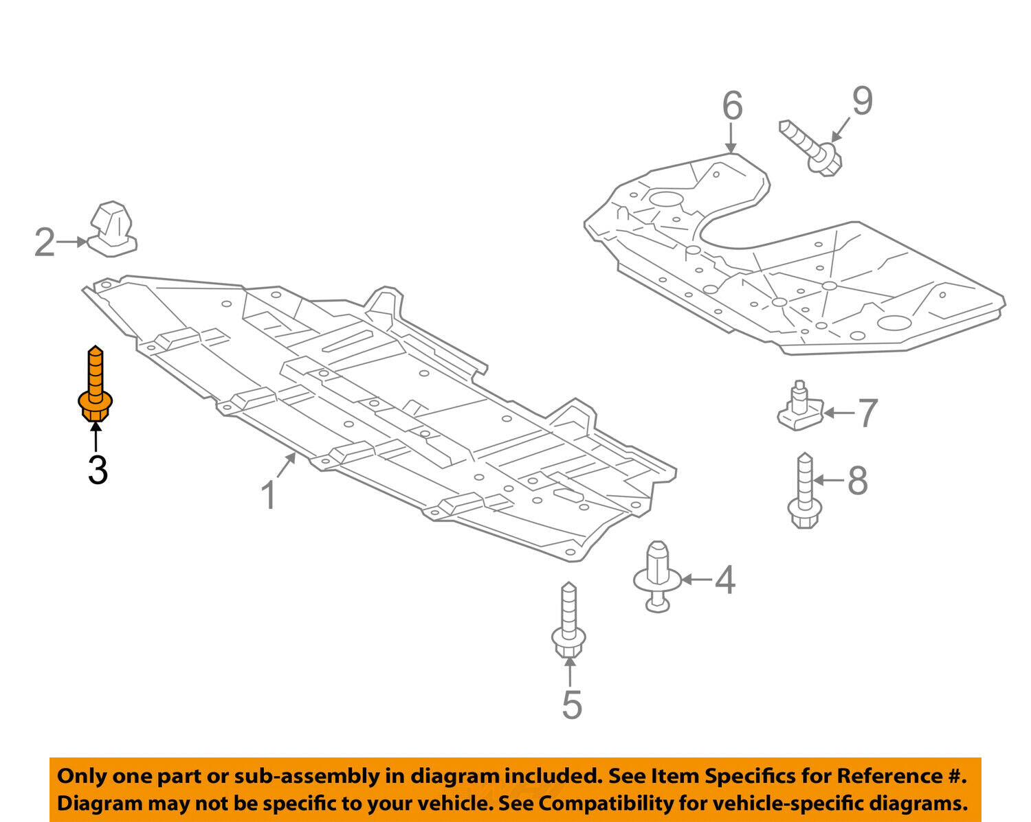 TOYOTA OEM-Fender Liner Splash Shield Screw 9015960477