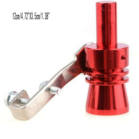 Car Blow Off Valve Noise Turbo Sound Whistle Simulator Muffler Tip Red Accessory