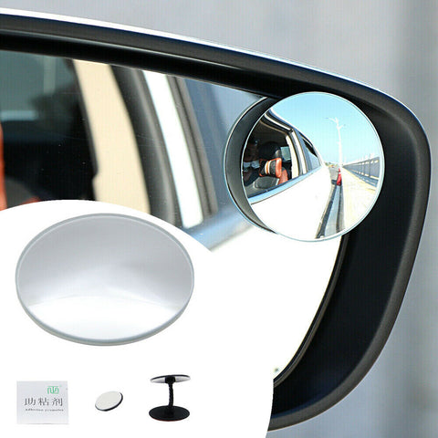 360°Car Blind Spot Side Mirror Stick On Glass Adjustable Safety Lens Accessories