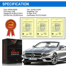 ISINCER H11 LED Headlight Kit Low Beam Bulb Super Bright 6000K 45Day Free Return