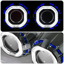 2.5" Bi Xenon Headlight Retrofit Ccfl Halo Square Blue White Hid 6K For Toyota