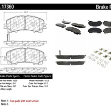 Disc Brake Pad Set-Base Front,Rear Centric 105.17360