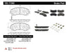 Disc Brake Pad Set-Base Front,Rear Centric 105.17360