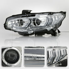 For 2016-2020 Honda Civic LED Sequential DRL Tube Projector Headlights Headlamps