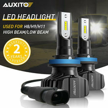 AUXITO H11 H9 H8 LED Headlight Bulb Kit Low Beam Fog Light 6500K 9000LM B7-Plus