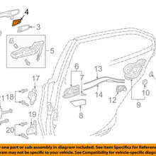 TOYOTA OEM 2018 Camry Lock Hardware-Rear Door-Cover 6922706100