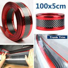 Auto Car Stickers Door Sill Plate Cover Carbon Fiber Trim Threshold Accessories