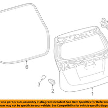 TOYOTA OEM-Lift Gate Cushion 7512930010