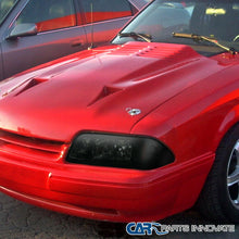Fit Ford 87-93 Mustang Replacement Smoke 1-Piece Style Headlights Head Lamps
