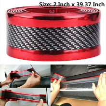 Accessories Car Sticker Carbon Fiber Rubber DIY Door Sill Protector Edge Strip