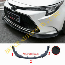 Matte Black Front Bumper Diffuser Lip Spoiler For Toyota Corolla L LE XLE 2020