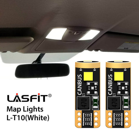 Lasfit Clear White LED Map Lights for Nissan Altima 2007-2015 45D Free Return