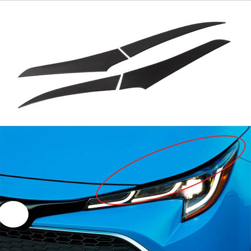 For Toyota corolla Hatchback 2019-2020ABS front headlight eyebrow strip trim