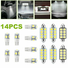 14X Bright White LED Auto Car Interior Light Lamp Bulbs Package Kits Universal