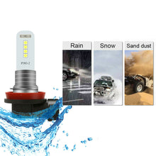 2x Universal H8 H9 H11 LED Fog Driving Light 6000K Super Bright Bulbs DRL White