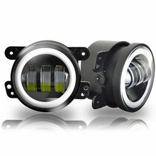 2007-17 For Jeep Wrangler JK Halo LED Headlights + Halo LED Fog Lights Combo Kit
