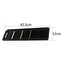 2x Universal Car Hood Vent Louver Scoop Cover Air Flow Intake Cooling Panel Trim