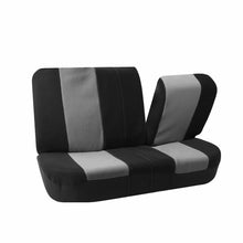 Seat Covers Premium Fabrics Universal Gray Black For Auto Car SUV Van Full Set