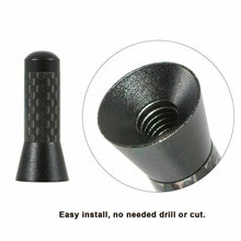 1.4" Universal Carbon Fiber Screw in Aluminum Car Short Signal Radio Antenna