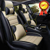 Luxury Car Seat Cover Cushion PU Leather Front&Rear Waterproof Full Surround Set