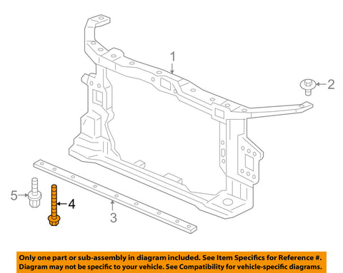 HONDA OEM 16-17 Civic RADIATOR SUPPORT-Lower brace bolt 90210TBAA01