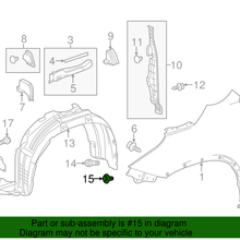 Genuine Toyota Fender Liner Clip 90467-07214